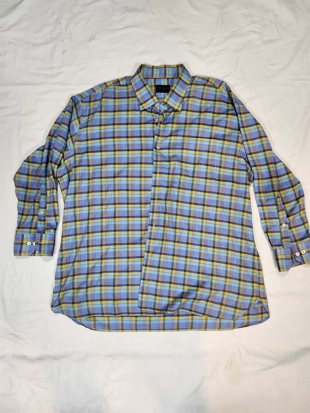 Calder Blake Long Sleeve Plaid Button-Down Shirt